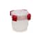 Joseph Joseph Nest Lock 8-piece Round Food Storage Container Set Red